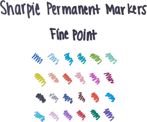 Sharpie Permanent Markers, Fine Point, Purple, Box of 12 for Various Marking Needs