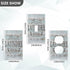 Laundry Room Wood Wall Plate, Duplex Outlet Covers Light Switch Plates for Bedroom Kitchen Home Decor, Standard Size