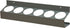 Durham 385-95 Gray Cold Rolled Steel 6 Sections Aerosol Can Caddy, 21-1/2" Width