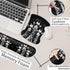 Rectangular Mouse Pad Wrist Protector with Cool Giraffes, Ergonomically Non-Slip Rubber Comfortable Computer Keyboard