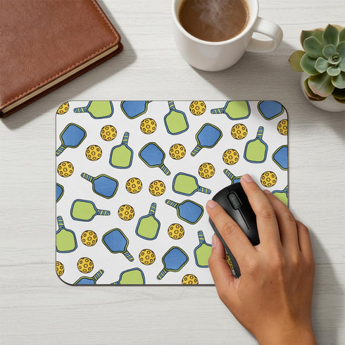 Trenstise 9.5x7.9 Inch Pickleball Gifts Mouse Pad for Desk, Gifts for Pickleball Lovers, Pickle Ball Mousepads