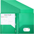 Cholemy 36 Pcs Plastic Pocket Folders, Letter Size, 2 Heavy Duty Pockets, Bulk File Folders with Fasteners