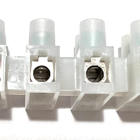 (5 Pack) 12 Position / 24 Contact Terminal Block Barrier Strip, Dual Row with Screw Connector 30 Amp