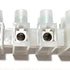 (5 Pack) 12 Position / 24 Contact Terminal Block Barrier Strip, Dual Row with Screw Connector 30 Amp