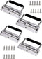 4Pcs Stainless Steel Folding Spring Handle for Toolbox, Suitcases, Equipment Cabinet Pull Drawer Knobs, Free Screws