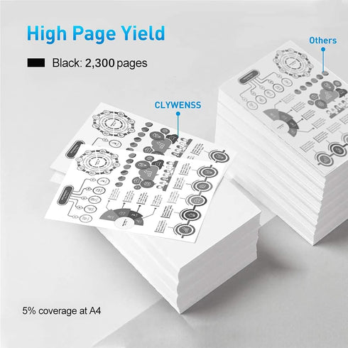 HP CF410A 410A Black Toner Cartridge Replacement for Color Pro MFP M477fdw M477fdn M477fnw (Black, 2-Pack)