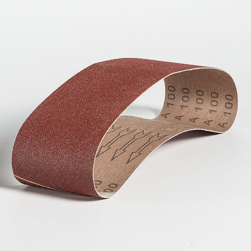 Mercer Industries Aluminum Oxide Sanding Belts 110100 - 4" x 24", 100 Grit (10 Pack)