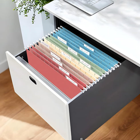 SUNEE Hanging File Folders, 50 Pack Letter Size with 1/5-cut Tabs, Stay Organized for Home and Office Bulk File,