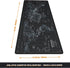 JIALONG Large Gaming Mouse Pad - Extended Desk Mat with Personalized Design, 35.4 x 15.7 inches, Black World Map