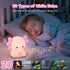 Elixoria 7 Dimmable Kids Night Light with Wireless Speaker, Portable Colors Warm Touch Night Lamp with Remote Control