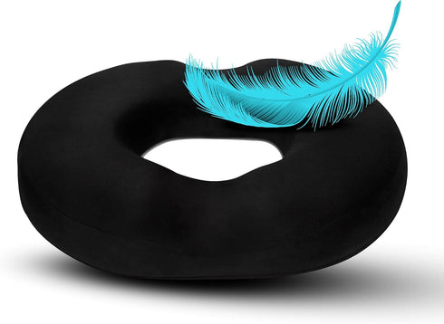 Lexia Tailbone Donut Pillow Seat Cushion Orthopedic Design| & Coccyx Memory Foam Pillow | Relieve Pain and Pressure