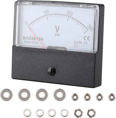 Baomain Dh-670 DC 300v Volt Analog Panel Mount Meter Voltmeter by Baomain