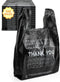 UMT Plastar 500 Count Thank You Plastic Bags, 12" x 6" x