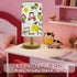 GERMAXXIS 3 Kids Night Light with Color Temperatures - Animals Desk Lamp for Nursery & Toddler Rooms, Boho Wood Base