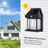 1800mAh aqxreight Outdoor Solar Tungsten Wall Light Water Proof Motion Sensing Exterior Mount Lighting for Yard Wall