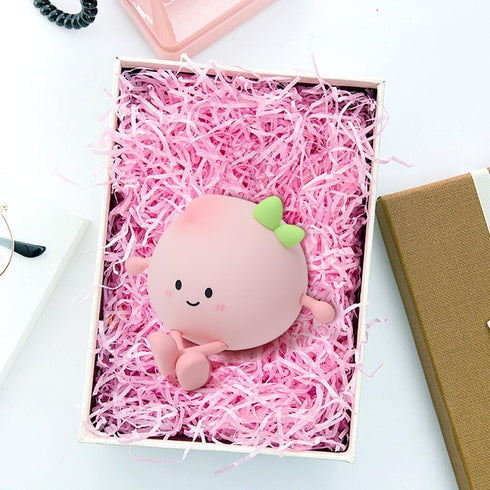 Dimmable Cute Peach Night Light, Peach Lamp with Legs Night Lights, Light for Baby Nursery, Rechargeable LED Portable
