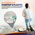 12 Pack 12 x 9 ft Extra Large Painter s Plastic Drop Cloth, Light & Durable Dust Cover for Painting