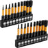 20Pcs Impact Hex Head Allen Wrench Drill Bit Set, SAE and Metric 1/4" Hex-Shank S2 Alloy Steel Kit