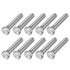 Hex Bolts 10Pcs (3/8-16x2") UNC Fully Threaded Silver Machine Screws, 304 Stainless Steel for Furniture Repair