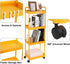 4-Tier PATIKIL Rolling Utility Cart with Handle, Storage Shelves Organizer Cart Movable Storage Organizer with Wheels