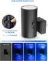 Dimmable 2 Pack L LOHAS LED Blue Night Light, Night Lights Plug into Wall, Nightlight, Light Sensor, Calm Blue