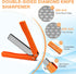 3PCS Garden Tool Sharpener, 2PCS Double-Sided Diamond Knife Sharpener and 1PCS Retractable Rod for Gardening