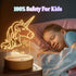 Personalized Baby Gift Name Night Light for Kids Girls Boys Nursery Decor with Unicorn Acrylic Light - Includes Remote