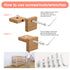 weideer 30sets M6x20/30/40/50/60mm Crib Screws Hardware Replacement Kit Baby Bed Frame Bolts Hex Drive Socket Cap