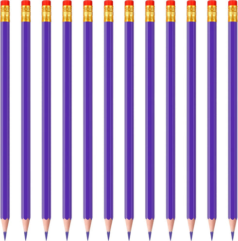 Zhanmai 24 Pieces Checking Erasable Pencils - Pre-Sharpened #2 HB with Erasable Tops for Grading Tests