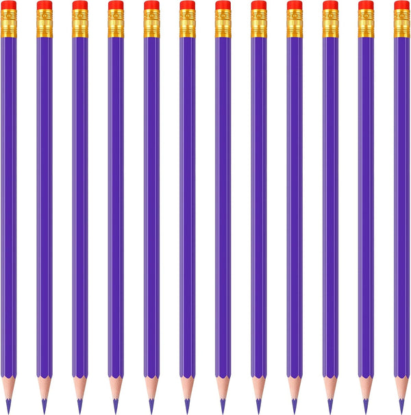 Zhanmai 24 Pieces Checking Erasable Pencils - Pre-Sharpened #2 HB with Erasable Tops for Grading Tests