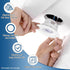 1-Pack 3 Inch 3.2" 3.9" M METERXITY Goof Rings for Recessed Lights, ID OD Durable Steel Trim Ring Flush Mount White Can
