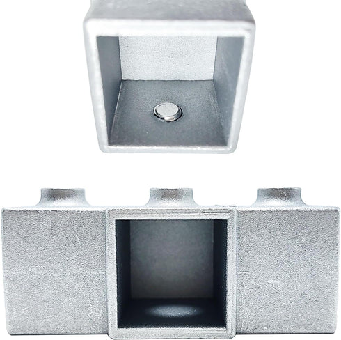 8 25mm 3 3-3.5mm Pcs Straight Line Way Square Tube Connector, Aluminum Alloy Tubing Corner Coupler, Pipe Fixed Joint