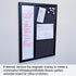 Ultimate Office Fabric Bulletin Board 24 x 18 Memo Board PLUS with 3 Photo Frames and Jumbo Pushpins