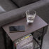 Volowoo Decorative Bathroom Table,Side Table Toilet Paper Storage Table Stand Shelf Wooden Top Restroom Toiletry Items