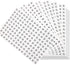 DERAYEE 4200 Pcs Clothing Size Round Stickers, 1/2” White Adhesive Labels for Apparel Circle Size Labels, 7 Sizes