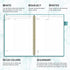 Regolden-Book Cornell Notes Notebook, Study Note Taking System, Spiral Notebooks, College Ruled Steno Pads for School