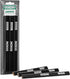 DIXON Industrial Carpenter Pencils, Medium, Black and Silver, 6-Pack