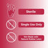 Dealmed Sterile Suture Removal Kit - Includes Suture Removal Scissors, Forceps, Gauze Sponge - Ideal for Hospitals and