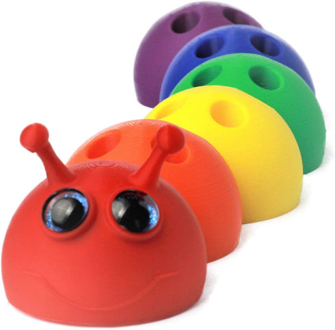 Test Tube Rack - Fun Caterpillar Design, Holds 20 Tubes, 13mm Tube Size