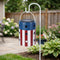 Patriotic Hanging Solar Lantern American Independence Day Garden Lantern Outdoor Decorative Waterproof