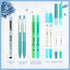 WRITECH Journaling Kit, 9 Count Gel Ink Pens, Retractable Highlighters, Dual Tip Brush Pens, Pen Bag