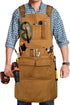 Woodworking Apron for Men, Shop Apron 20 oz Canvas Work Apron with