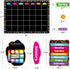 Chalkboard Brights Calendar Bulletin Board Set Colorful Classroom Decoration 99 Pcs