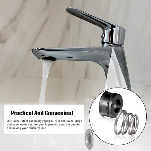 RP4993 Replacement Seats and Springs Faucet Repair Kit, 8 Pieces Compatible with Faucet Stem Assembly