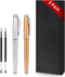 Rollerball Pen, 2 Pack of Ballpoint Pens for Men Women, Executive Business Office Use, Gift Box Included