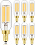 Leools E12 LED Bulb, Dimmable 6W Equal to 60 Watt, Soft White 3000K, E12 Candelabra Bulb, 6-Pack