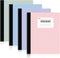 SUNEE Composition Notebooks (4 Pack), Wide Ruled Paper, 9 3/4" x 7 1/2", 80 Sheets/160 Pages, Assorted Colors