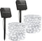 Minetom Solar String Lights, 2 Packs Total 66Ft 200 LED Solar Fairy