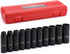 CASOMAN 11 Pieces 1/2-Inch Drive Deep Impact Socket Set, 6-Point, Metric, 10mm