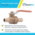 SharkBite 1/2 Inch Crimp Ball Valve, Brass Plumbing Fitting for PEX Pipe, PE-RT, 22461LFA